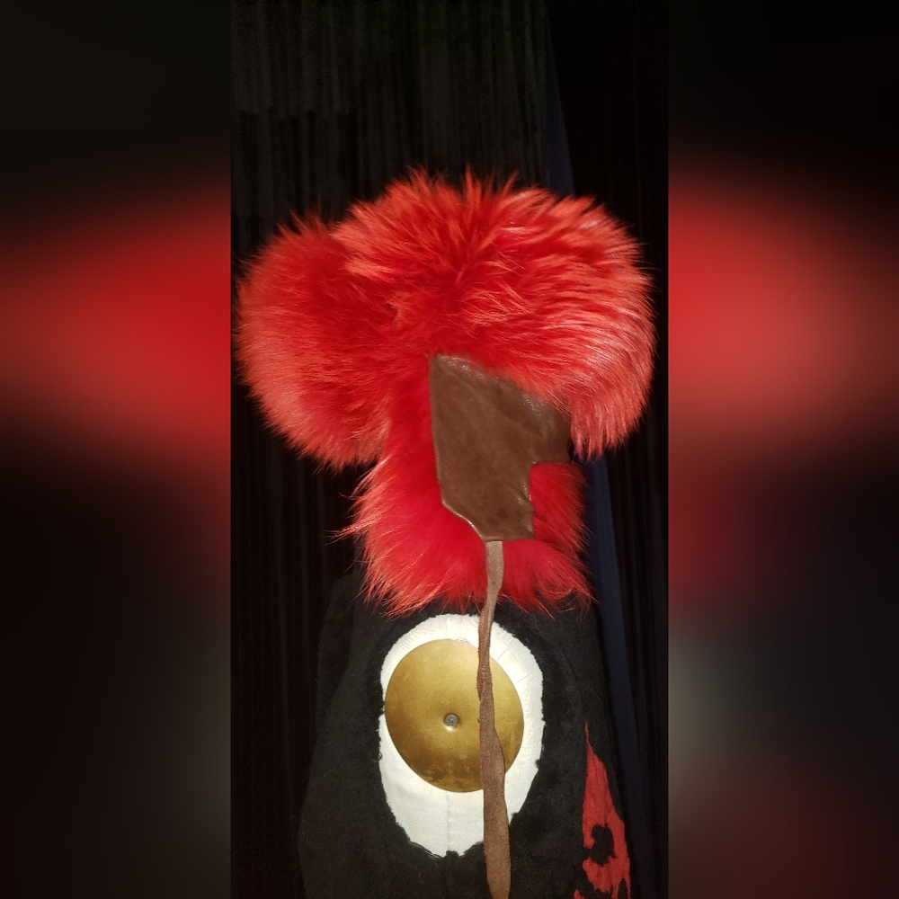 Genuine Finland fox fur vibrant red Russian fur hat.